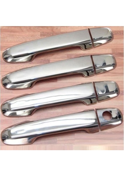 Oto Aksesuar Toyota Corolla Ile Uyumlu Krom Kapı Kolu 4 Kapı 2007-2012 P.çelik