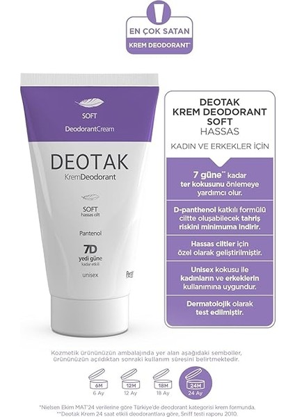 Soft Hassas Koruma 7 Güne Kadar Etkili Krem Deodorant 35 ml modelleri
