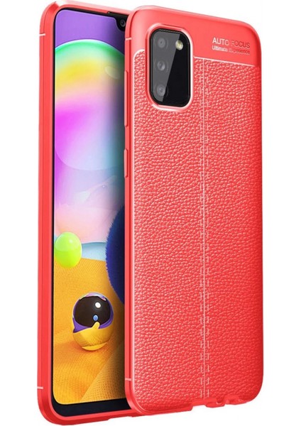 Samsung Galaxy A02S Kılıf Auto Focus Kapak - Kırmızı (K95)