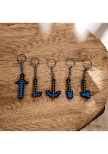 Minecraft 5’li Anahtarlık Seti – Kılıç & Kazma