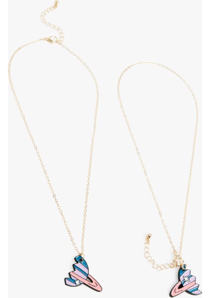 Çok Renkli Gezegenli 2'li Arkadaşlık Kolyesi fiyatları