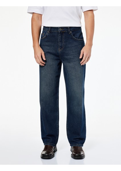 Normal Bel Pamuklu Bol Baggy Jean Pantolon modelleri