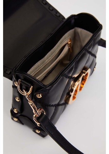 Siyah Kapitone Zincirli El Çantası modelleri