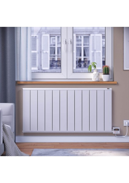 Elektrikli Radyatör Sirius 60 cm x 120 cm Dekoratif Alüminyum Beyaz 220 V - 830 Watt indirimleri