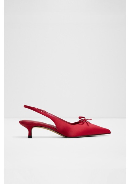 Azizza Ayakkabı Orta Boy Topuklu - Kırmızı