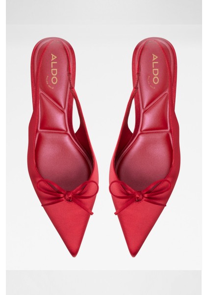 Azizza Ayakkabı Orta Boy Topuklu - Kırmızı