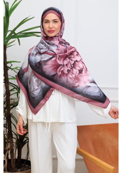 Floral Suluboya Desenli Dijital Soft Şal