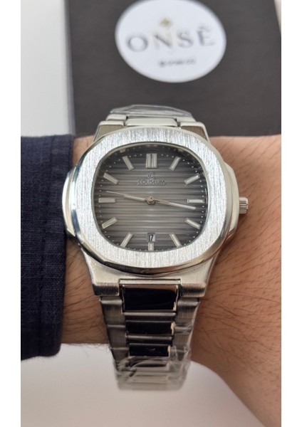 Eşref Tek Model Coliseum Çelik Saat Aktif Takvim Su Gçmz fiyatları