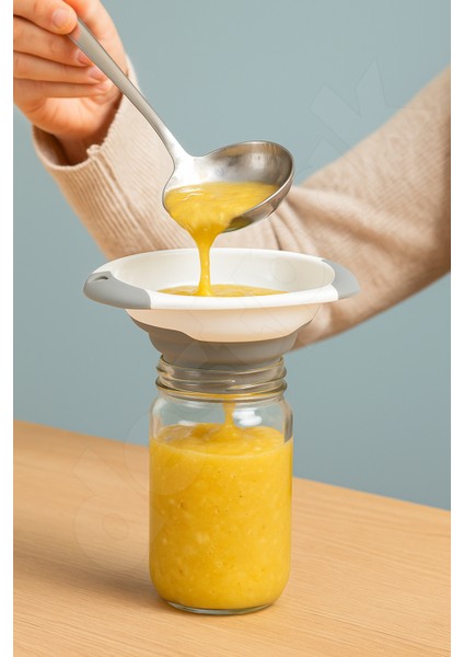 Yer Kaplamaz Katlanır Kavanoz Hunisi - Katlanabilir Huni - Akordiyon Kavanoz Hunisi fırsatları