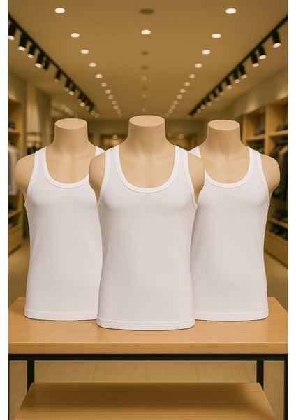 Erkek Giyim Kutulu Modal 3 Adet Atlet İLKE11003LÜ