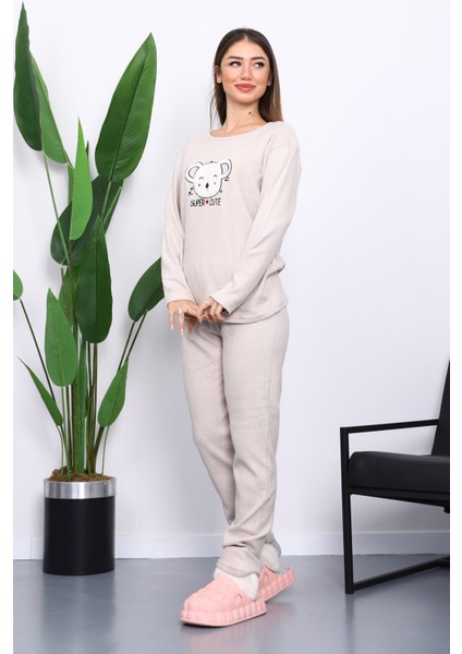 Taş Kışlık Pamuklu İnterlok Pijama Takımı