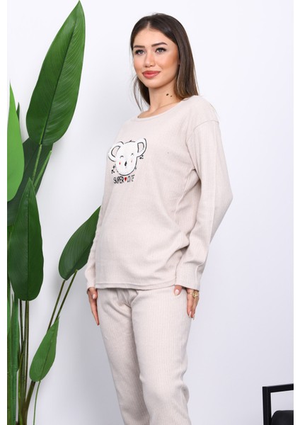 Taş Kışlık Pamuklu İnterlok Pijama Takımı modelleri