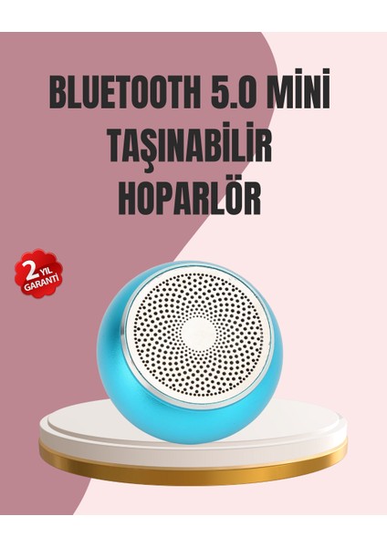 Mini Bluetooth Speaker | Uzun Pil Ömrü Şık ve Hafif Tasarım
