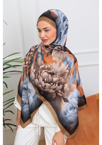 Floral Suluboya Desenli Dijital Soft Şal modelleri