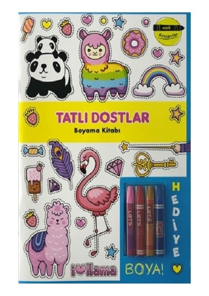 Tatlı Dostlar Boyama Kitabı - Minik Ressamlar
