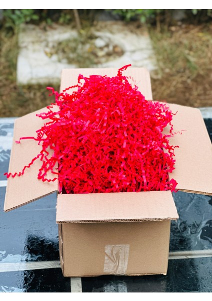 Nar Çiçeği Kırpık Kağıt 1 kg | Z Zigzag Kutu Dolgu ve Süsleme Kağıdı | Hediye Kutusu Için modelleri