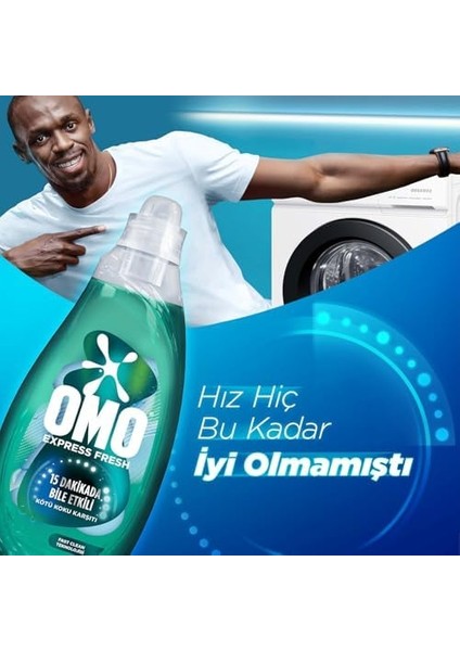 Omo Express Fresh Kötü Koku Karşıtı Beyaz ve Renkliler Sıvı Çamaşır Deterjanı, 1480 ml fiyatları