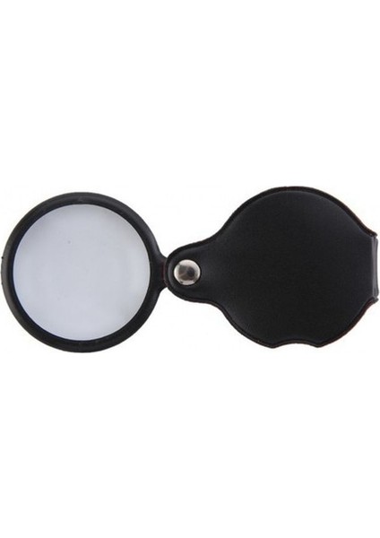 5X-50MM-MINI Büyüteç Cepte Taşınan Optik Lens Katlanabilir Deri Kaplama XX1051 fırsatları