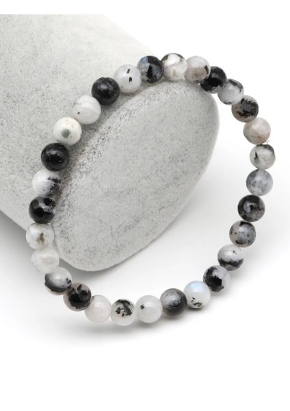 Ay Taşı Doğal Taş Bileklik 6 mm Yuvarlak Kesim fiyatları