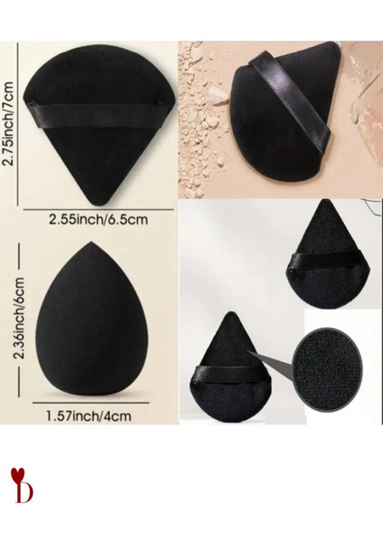 Profesyonel Siyah Pudra Fondöten 4'li Siyah Pro Sünger Seti fiyatları