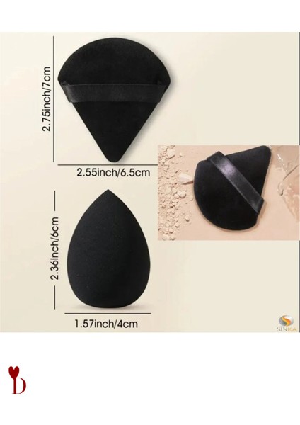 Profesyonel Siyah Pudra Fondöten 4'li Siyah Pro Sünger Seti modelleri