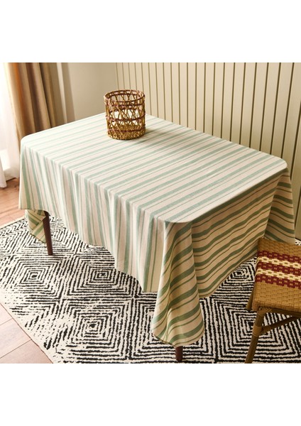 Soft Alno Masa Örtüsü - Ekru / Yeşil - 140X200 cm fiyatları