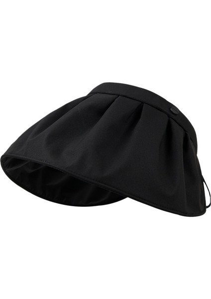 Güneş Koruyucu Katlanabilir Kabuk Şapka Kadın Modeli (Yurt Dışından)