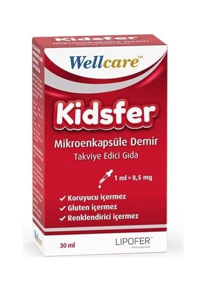Wellcare Kidsfer Demir Damla 30 ml