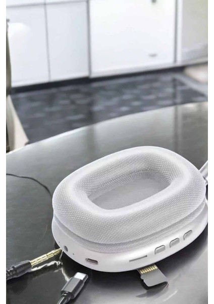 P9 Plus Kablosuz Kulak Üstü Bluetooth Kulaklık Beyaz Yüksek Ses Kaliteli - MCT1615-1455 modelleri