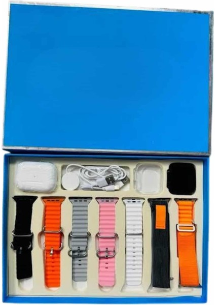 7 Kordonlu Unisex Akıllı Saat Çoklu Kordon Seçeneği Amoled Ekran - MCT8104-2403 indirimleri