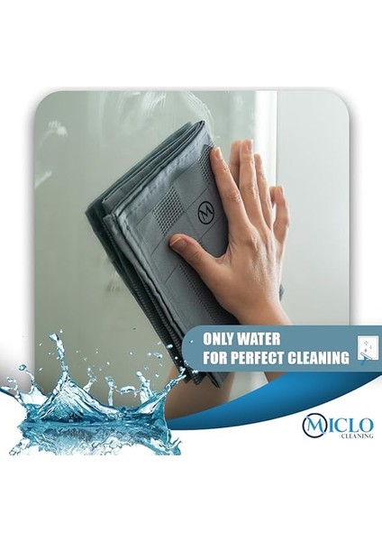 Cleanıng | Mikrofiber Temizlik Bezi 3'lü Set - Sihirli Bez | Cam Ayna Bezi | Dark Seri indirimleri