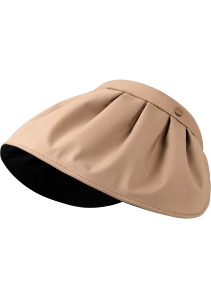 Güneş Koruyucu Katlanabilir Kabuk Şapka Kadın Modeli (Yurt Dışından)