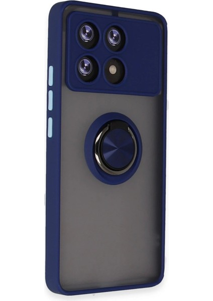 Xiaomi Poco X6 Pro Kılıf Montreal Yüzüklü Silikon Kapak - Lacivert - MRS9039-1238 fiyatları