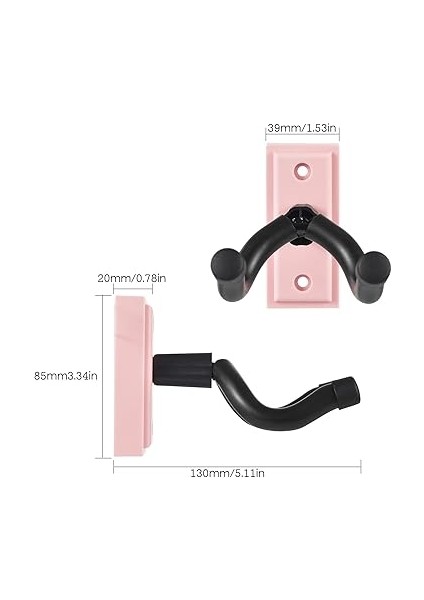 Gitar Montaj Askı Kancası Gitar Duvar Kancası Askı Katı Sağlam Siyah Metal Tutucu Askı Tüm Boyut Akustik Elektrik Bas Gitarlar Için Çok Fonksiyonlu Askı modelleri