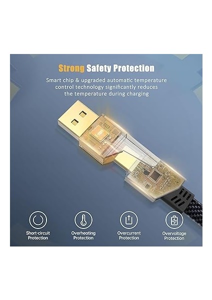 4 In 1 Çoklu USB Şarj Kablosu: 1,5 M, Type C To Lightning Örgü Şarj Kablosu USB A/usb C 65W Tip C/27W Pd Her Cihaz ile Uyumlu Metal Başlıklı fiyatları