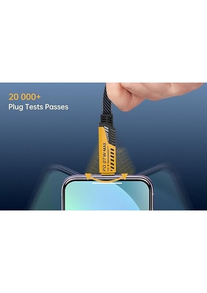 4 In 1 Çoklu USB Şarj Kablosu: 1,5 M, Type C To Lightning Örgü Şarj Kablosu USB A/usb C 65W Tip C/27W Pd Her Cihaz ile Uyumlu Metal Başlıklı modelleri