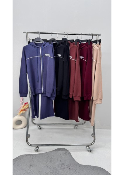 Kadın Büyük Beden Uzun Kollu Modal Kumaş Kapüşonlu Eşofman Takımı 8220-26 (4338K) fırsatları