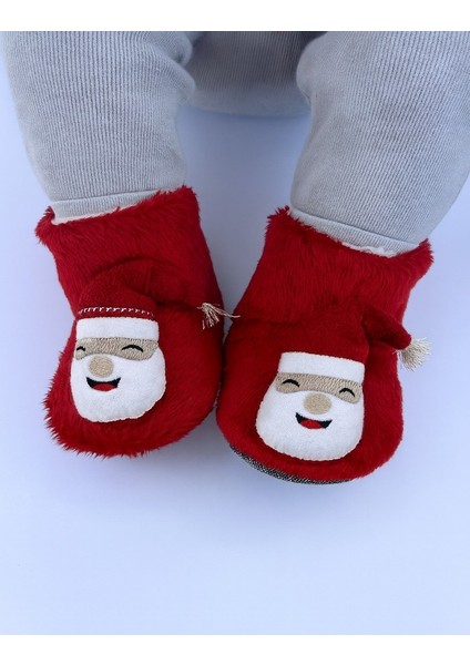 Kaydırmaz Taban, Organik, Pamuk Astarlı, Terletmez, Üşütmez Yılbaşı Temalı Bebek Panduf modelleri