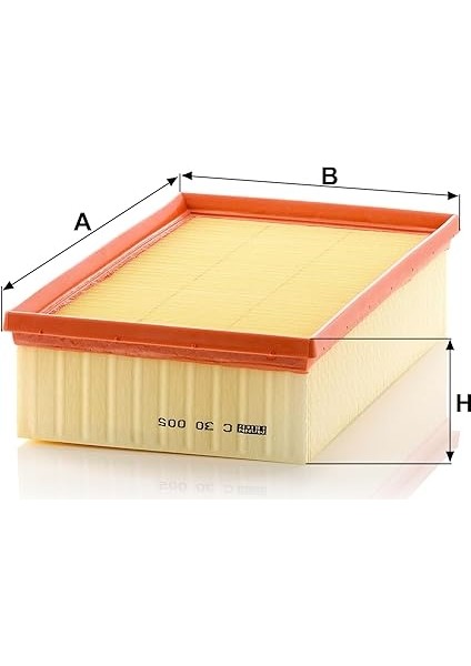 C 30 005 Hava Filtresi (Vw Group) modelleri