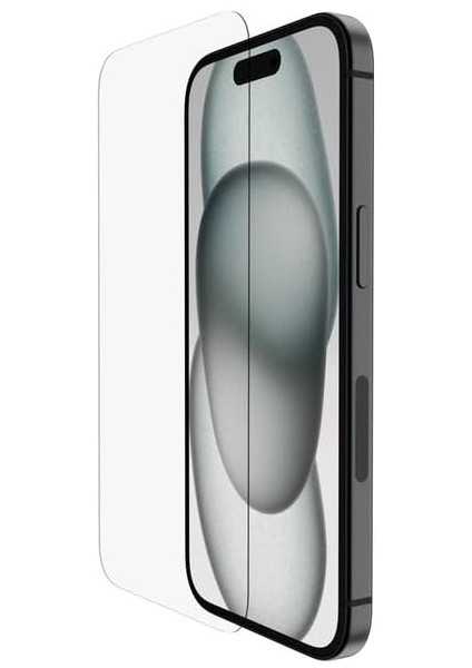 Screenforce Invisiglass iPhone 16 Ekran Koruyucu, Çizilmeye Dayanıklı Darbe Koruması, Kabarcıksız Uygulama Için Konumlandırma Kabı, iPhone 16, iPhone 15/14 Pro Için Geri Dönüşümlü Camdan