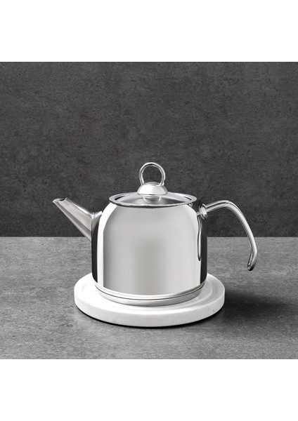 Satürn Çelik Çaydanlık - Inox - 2 Lt + 1 Lt modelleri