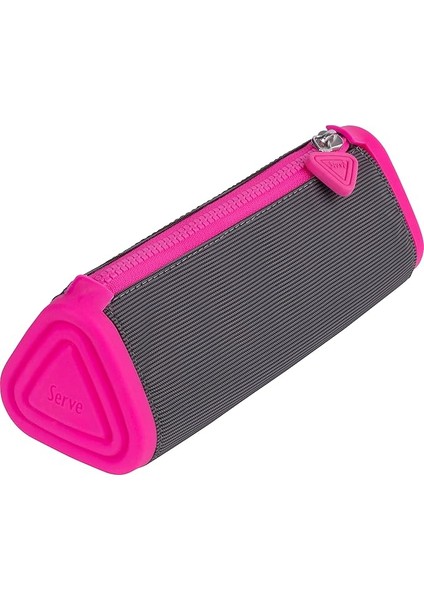 Prismo Sl-Ply Ucgen Kalem Cantaşi K.gri-F.pembe