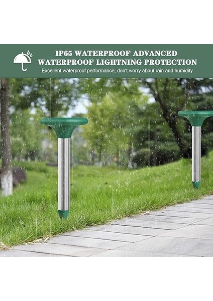 Dualpest Solar Ultrasonik Yılan, Köstebek, Fare, Kemirgen Hayvan Kovucu, 2 Adet, Su Geçirmez, Ultrasonik, Güneş Hücreli fiyatları