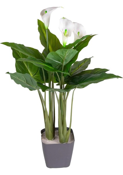 Yapay Kala Zambak Ağacı Gerçek Dokulu Yeşil 68 Cm.