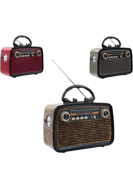 Ahşap Nostaljik Radyo, Bluetooth, Eskitme Tasarım, Retro Tarz, Şık ve Kullanışlı fırsatları