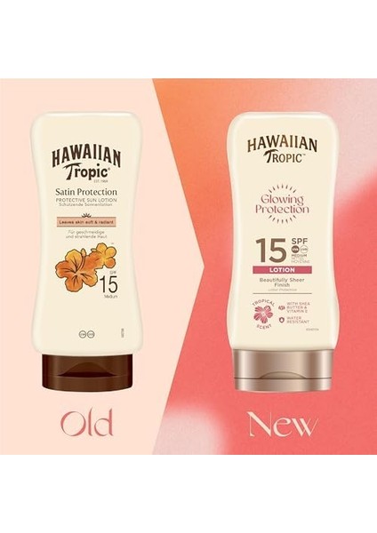 Hawaııan Tropic Satin Protection 15+ Koruyucu Güneş Losyonu, 180ML fiyatları
