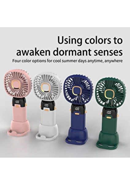 Mini Vantilatör Şarjlı LED Göstergeli Yüksek Performanslı 20 W Seyahat ve Kamp İçin