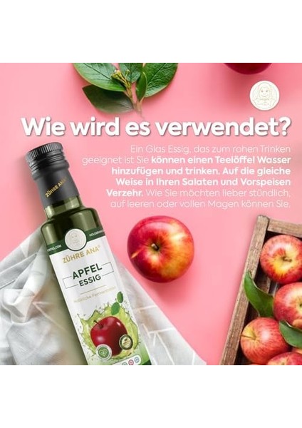 Zühre Ana Elma Sirkesi Doğal Fermantasyon Apple Cider Vinegar 500 ml fiyatları