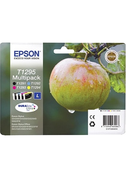 Epson T1295-C13T12954020 Orijinal Kartuş Avantaj Paketi