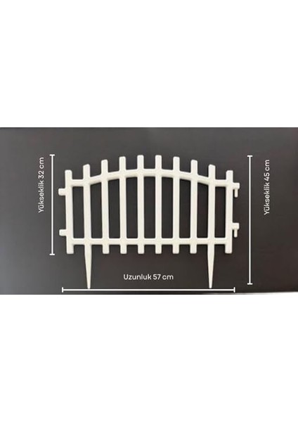 Boy Çift Yönlü Dekoratif Separatör Beyaz Yüksek Plastik Bahçe Çit modelleri
